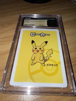 CGC 10 Pristine Pikachu Old Maid Playing Cards 2019 Japanese Pokemon Card Graded - Image 1