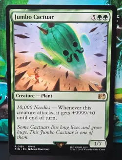 magic the gathering - Jumbo Cactuar - Creature - Plant - Rare - Green - Image 1