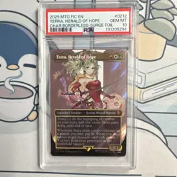 Magic Final Fantasy Terra Herald of Hope Borderless Surge Foil 212 PSA 10 - Image 1