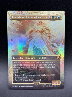 MTG Galadriel, Light of Valinor M Tales of Middle Earth Commander #498 FOIL - Image 1