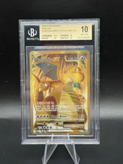 2016 POKEMON XY EVOLUTIONS #106 FULL ART/DRAGONITE EX BGS 10 Pristine P34 - Image 1