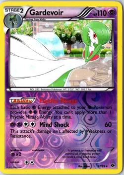 Pokemon tcg: Next Destinies Gardevoir #57/99 Reverse Holo - NM Holo Rare .VO5 - Image 1