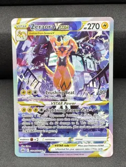 Holo Zeraora VSTAR GG43/GG70 Ultra Rare Crown Zenith Pokemon TCG - Image 1