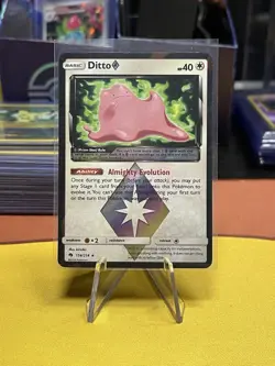 Pokemon Ditto Prism Star 154/214 SM-Lost Thunder Prism Rare Holo MP - Image 1