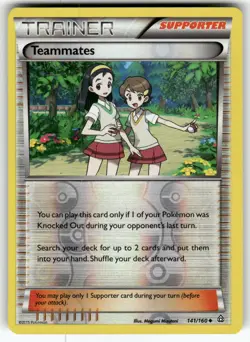 Teammates XY - Primal Clash Uncommon,Reverse Holo Pokemon Lightly played - Image 1