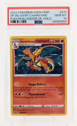 2022 Pokemon SWSH Promo - Special Delivery Charizard - Holo 075 - PSA 10 GEM MT - Image 1