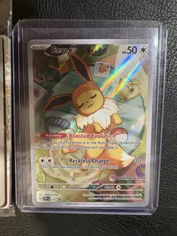Eevee POKEMON CENTER Promo SVP 173 Prismatic Evolutions + Sealed One - Image 2