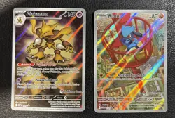 POKEMON CENTER STAMPED Riolu And Alakazam From Mega Evolutions - Image 1