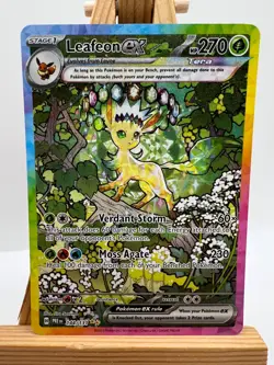 Pokemon Prismatic Evolutions - 144/131 Leafeon ex - SIR - NM/M - Image 1