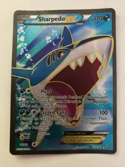 Pokemon TCG Sharpedo-EX Primal Clash 152/160 Holo Full Art - Image 1