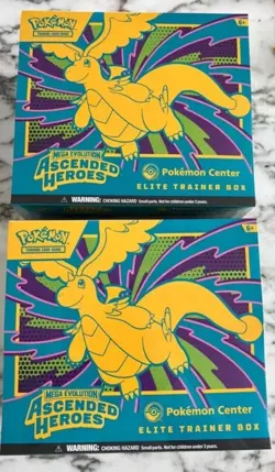 Lot Of 2 - Pokemon TCG: Mega Evolution-Ascended Heroes Pokemon Center ETB - Image 1