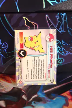 Topps Chrome Pikachu #25 Pokemon Holo Foil - Image 2