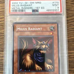 Konami Yu-Gi-Oh! Milus Radiant MRD-110 Metal Raiders 1st Edition PSA 9 Rare - Image 4