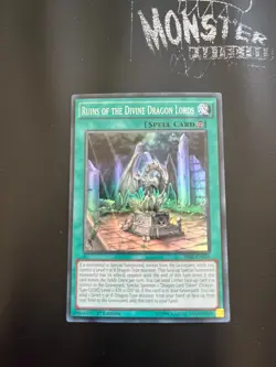 YUGIOH RUINS OF THE DIVINE DRAGON LORDS SUPER RARE SR02-EN024 1ST EDITION - Image 1