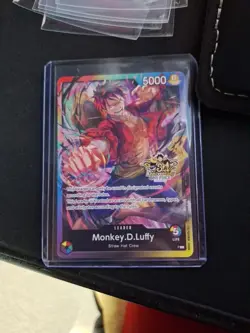 ONE PIECE TCG MONKEY D. LUFFY RARE 3RD ANNIVERSARY PROMO ALT ART - Image 1