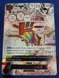 One Piece TCG Koby OP11-018 Alt Art A Fist Of Divine Speed English Near Mint - Image 1