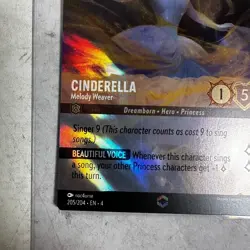 Disney Lorcana Ursula’s Return: Cinderella Melody Weaver 205 Enchanted Holo Card - Image 5