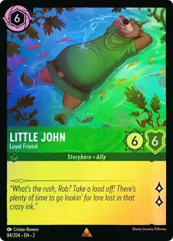 LITTLE JOHN Loyal Friend 84/204 Cold Foil Disney Lorcana Rise of the Floodborn - Image 1