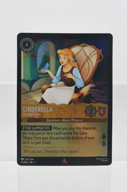 Disney Lorcana Cinderella - The Right One 15/204 Cold Foil Archazia's Island Rar - Image 1