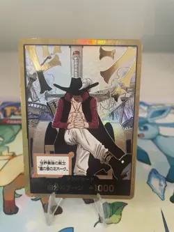 DON!! Card (Dracule Mihawk) (Gold) The Azure Sea's Seven Foil Japanese NM - Image 1