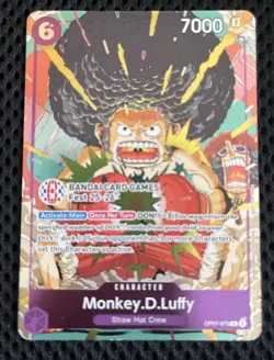 Monkey D Luffy OP07-073 BANDAI Card Games Fest 25-26 Promo One Piece Cards - Image 1