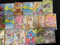 Pokemon Full Art Card Lot Rainbows, VMAX, EX 21 Cards - Image 3