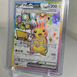 Pokemon TCG Surging Sparks Pikachu EX #219/191 Ultra Rare Full Art Card - Image 1