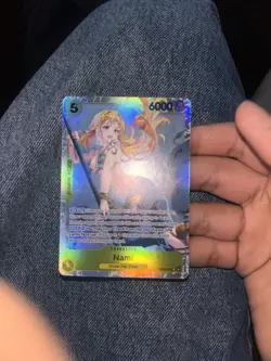 One Piece Nami Character Card 6000 Power Holo EB03-053 English - Image 1