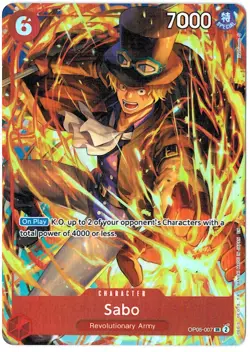 Sabo (Illustration Box Vol.5) SR One Piece Promotion Cards OP05-007 - NM - Image 1