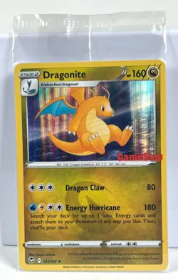 2022 Sealed Silver Tempest Dragonite GameStop Holo Card Promo 131/195 Pokemon - Image 1
