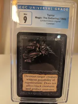 Terror Alpha CGC 9 MTG Magic the Gathering - Image 1