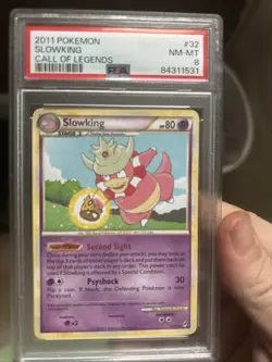 Pokemon 2011 Call of Legends #32 Slowking PSA 8 NM-MT Ultra Rare Card Non Holo - Image 1