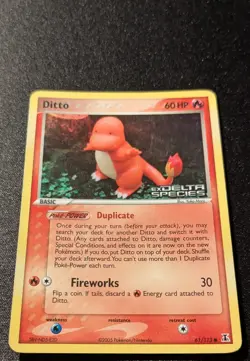 Pokemon EX DELTA SPECIES - #61/113 Ditto Charmander - Reverse Holo - ENG - Image 4