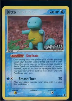 Pokemon EX DELTA SPECIES - #40/113 Ditto Squirtle - ENG - Reverse Holo - HP/MP - Image 1
