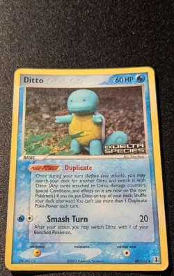 Pokemon EX DELTA SPECIES - #40/113 Ditto Squirtle - ENG - Reverse Holo - HP/MP - Image 4