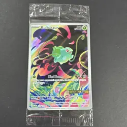 Bulbasaur Stamped 133/132 Mega Evolution Illustration Rare Full Art Pokemon TCG - Image 1