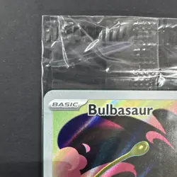 Bulbasaur Stamped 133/132 Mega Evolution Illustration Rare Full Art Pokemon TCG - Image 3