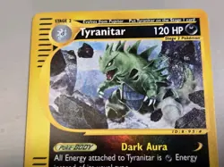 Pokemon Base Set Expedition #66/165 non-holo TYRANITAR hasnt been played - Image 2
