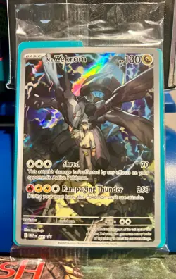 Pokemon N’s Zekrom 031 Ascended Heroes Sealed ETB Promo W/ Dividers Sealed - Image 1