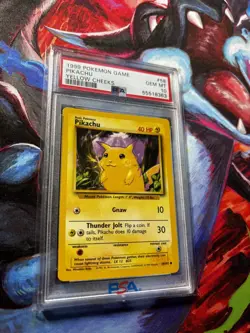 1999 Pokemon Game Pikachu Base Set Yellow Cheeks PSA 10 - Image 3