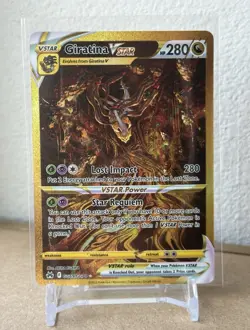 2023 POKEMON SWORD & SHIELD CROWN ZENITH SECRET FULL ART/GIRATINA VSTAR NM - Image 1