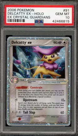 Pokemon Delcatty ex EX Crystal Guardians Holo Ultra Rare #91 PSA 10 Gem Mint - Image 1