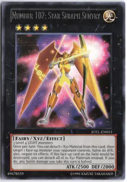 Yugioh - Number 102: Star Seraph Sentry JOTL-EN053 Unlimited - Judgment of the L - Image 1