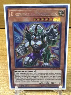 Dinowrestler Pankratops - BLHR-EN070 - Secret Rare - 1st Edition - Yugioh - Image 1