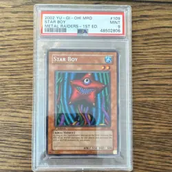 Konami Yu-Gi-Oh! Star Boy MRD-109 Metal Raiders 1st Edition PSA 9 Rare - Image 1