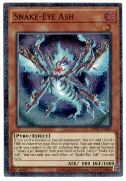 Yu-Gi-Oh! Snake-Eye Ash Ultimate Rare OP25-EN002 Unlimited - Image 1