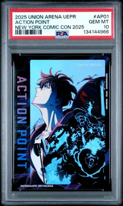 2025 UNION ARENA UEPR-PROMOS AP01 ACTION POINT NEW YORK COMIC CON 2025 Low Pop - Image 1