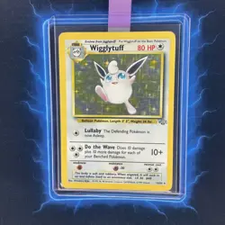 ⭐ Wigglytuff 16/64 ⭐ Original Holo Rare Jungle Set Pokemon Card WOTC TCG 1999 - Image 1