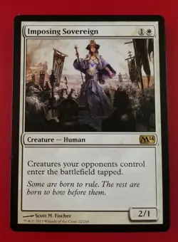 1x Imposing Sovereign | M14 Magic 2014 | MTG Magic Cards - Image 1