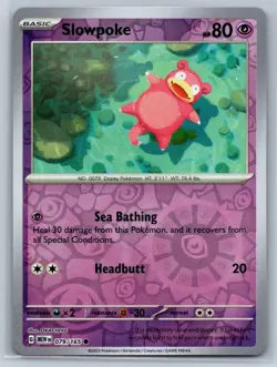 Slowpoke - Reverse Holo - Scarlet Violet 151 MEW 079/165 Pokemon TCG Card - Image 1